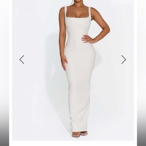 Naked Wardrobe All Faux It White Dress